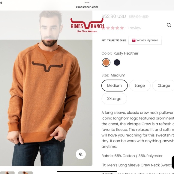 Kimes Ranch Crew neck pullover - Picture 8 of 8